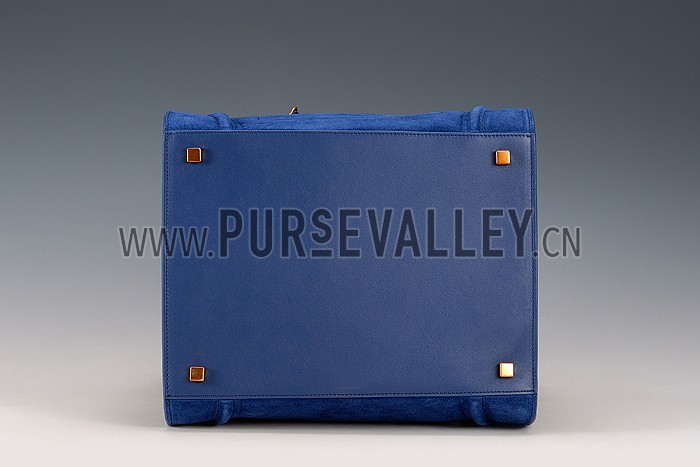 Celine Phantom Luggage Suede Leather Blue