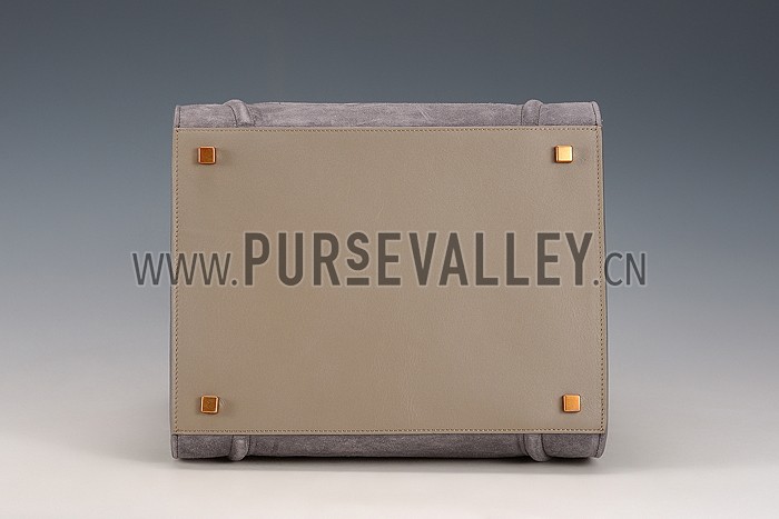 Celine Phantom Luggage Suede Leather Grey