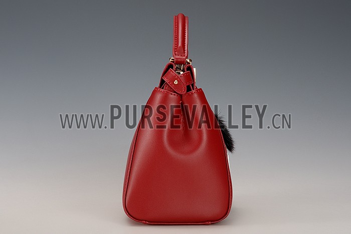 Fendi Peekaboo Karlito Capsule Detail Red Bag