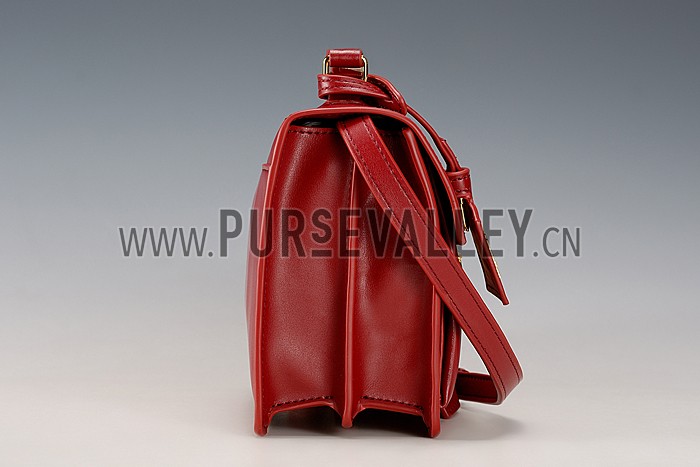 Saint Laurent High School Medium Bag Dark Red