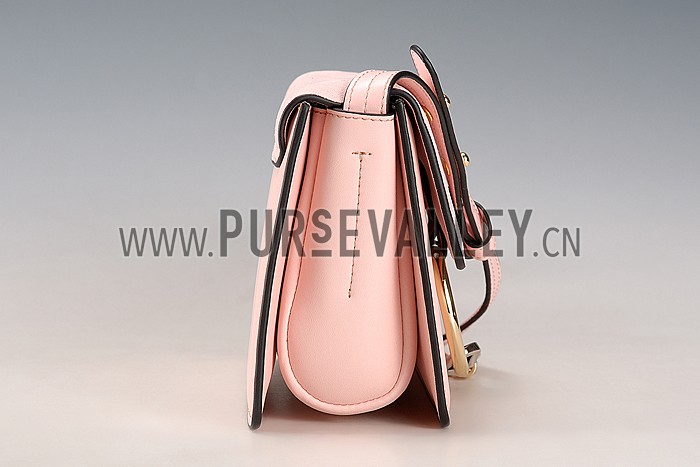 Chloe Faye Small Bag Light Pink Suede Leather Flap