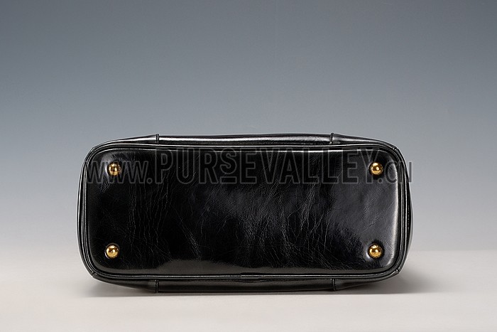 Prada Classic Patent Leather Satchel Black