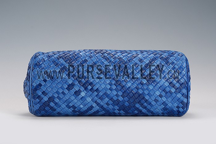 Bottega Veneta Intrecciato Duffel Large Blue Bag