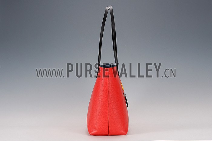 Fendi Orange Monster Tote Bag