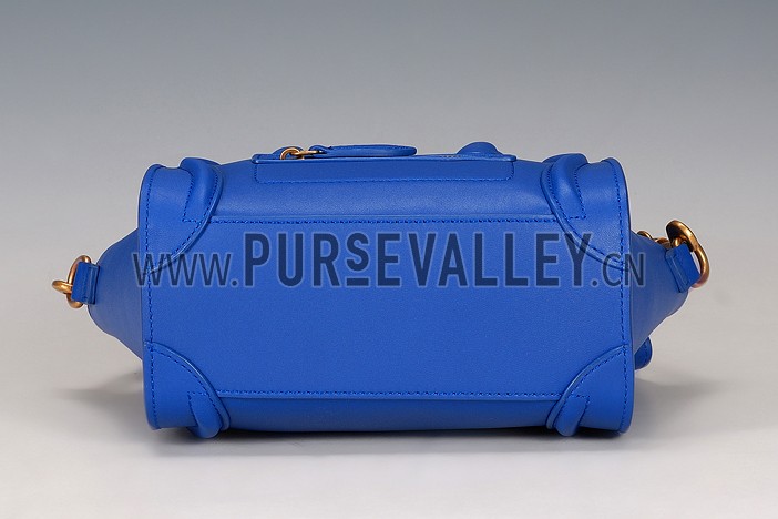 Celine Nano Luggage Blue