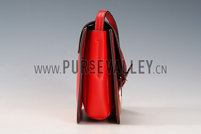 Chloe Faye Small Bag Red and Python Pattern