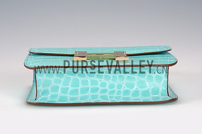 Hermes Constance Crocodile Leather Celeste 608107
