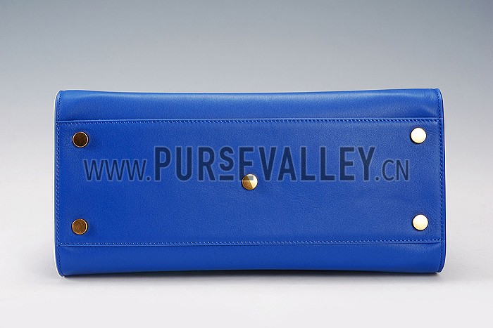 Saint Laurent Monogram Cabas Medium Royal Blue Bag