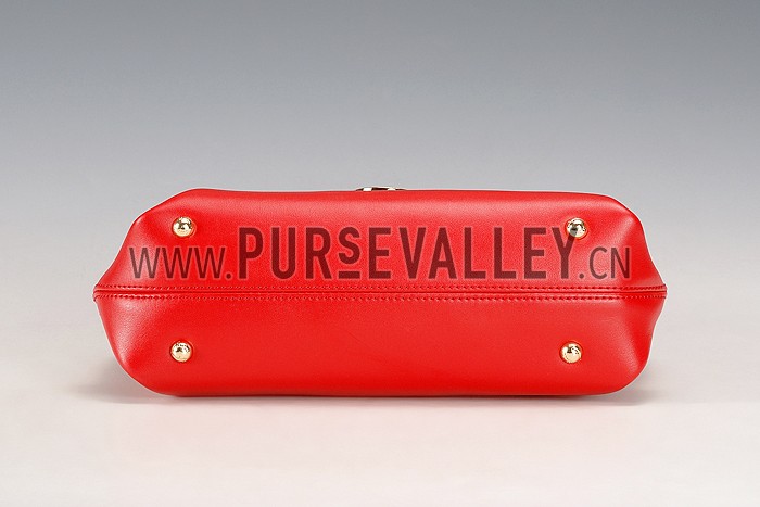 Salvatore Ferragamo Sofia Mini Leather Tote Red