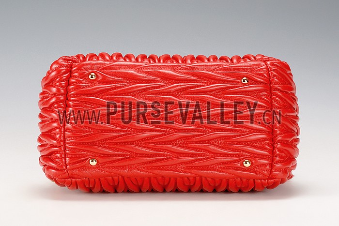 Miu Miu Matelasse Doctor Red Bag