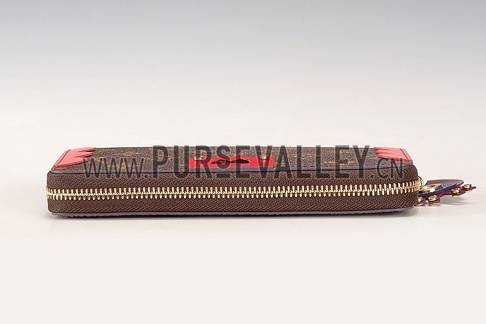 Louis Vuitton Monogram Totem Zippy Wallet Flamingo