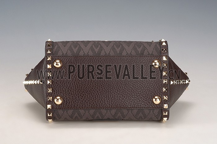 Valentino Viva Valentino Fabric Medium Tote Bag Military Green