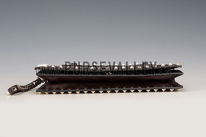 Valentino Viva Valentino Fabric Clutch Military Green