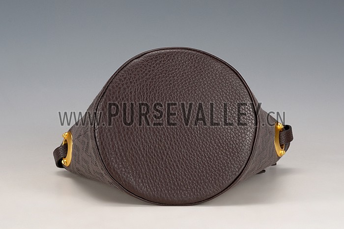 Valentino Viva Valentino Fabric Bucket Bag Military Green