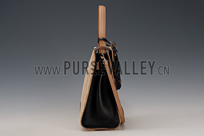 Valentino Viva Valentino Fabric Single Handle Bag Tan