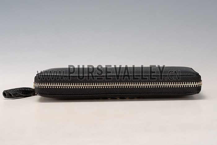 Gucci Soho Disco Studded Wallet Black