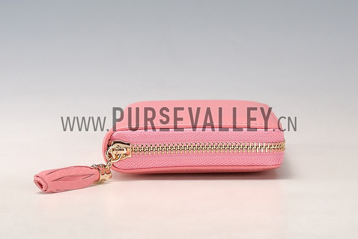 Gucci Soho Disco Studded Wallet Pink