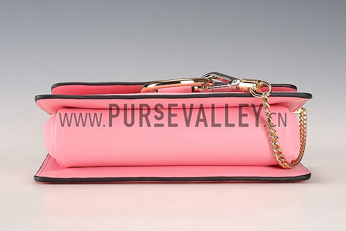 Chloe Faye Small Bag Pink Suede Leather Flap