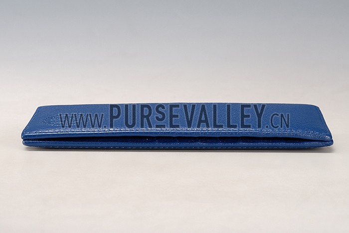 Gucci Long Wallet Blue Leather