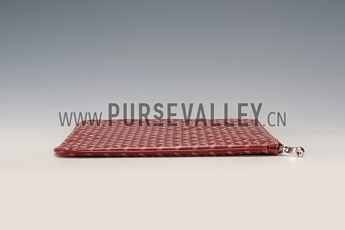 Goyard Large Pouch Dark Red