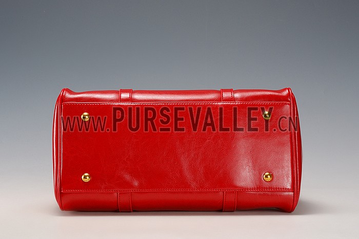 Prada Classic Top Handle Red