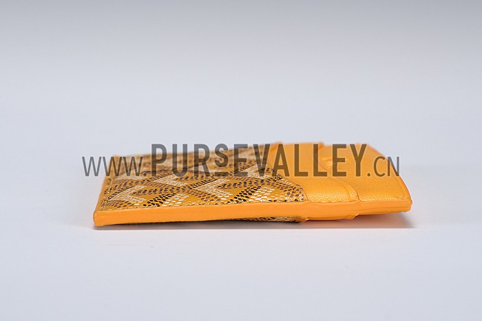 Goyard Yellow Card Holder 18926607