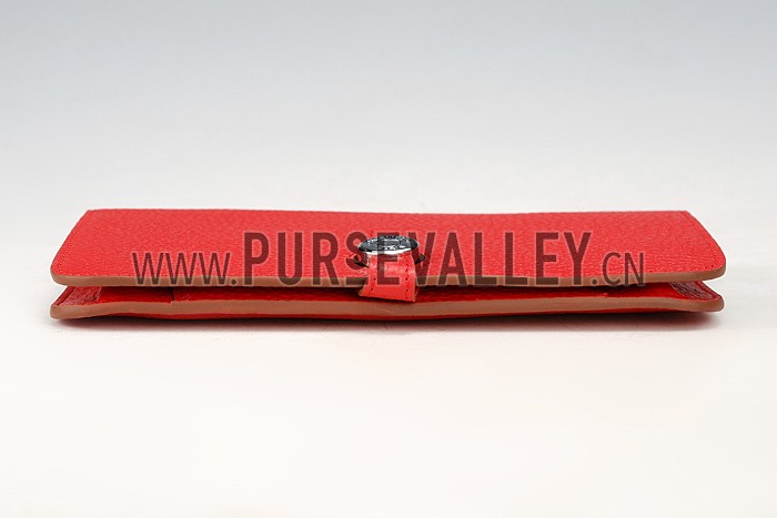 Hermes Dogon Wallet Red 18926640
