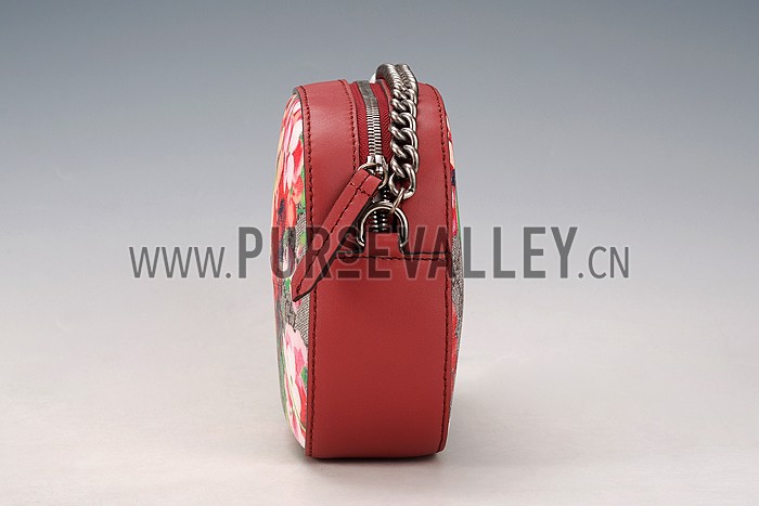 Gucci Blooms GG Supreme Canvas Mini Chain Bag Red