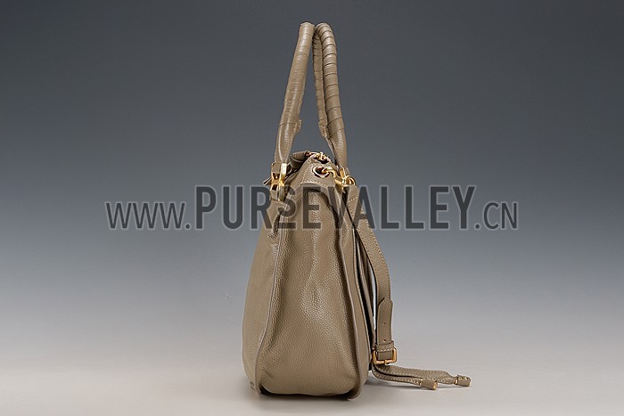 Chloe Marcie Satchel Crossbody Bag Grey