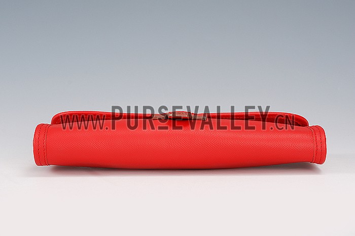 Hermes Jige Elan 29 Red Clutch 608014
