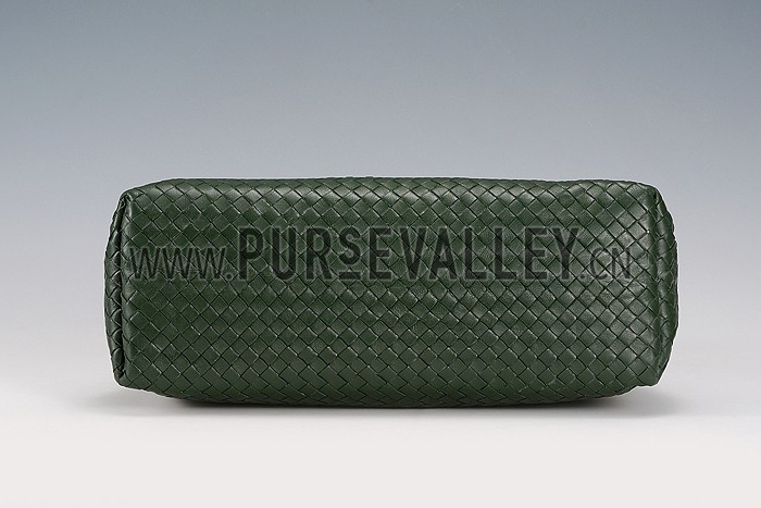Bottega Veneta Intrecciato Nappa Top Large Handle Green Bag