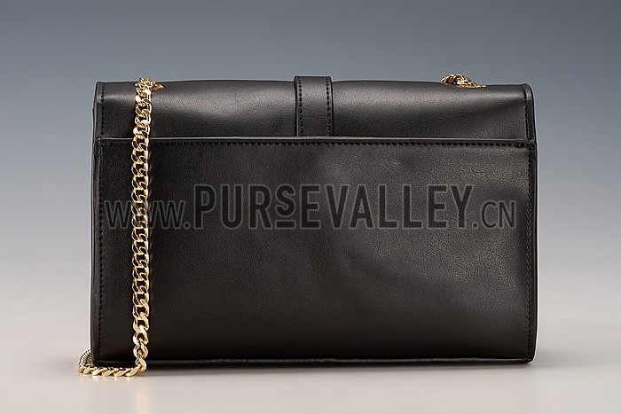 Saint Laurent Medium Fringed Leather Satchel Black