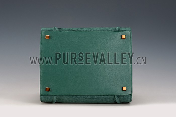 Celine Phantom Luggage Suede Leather Green