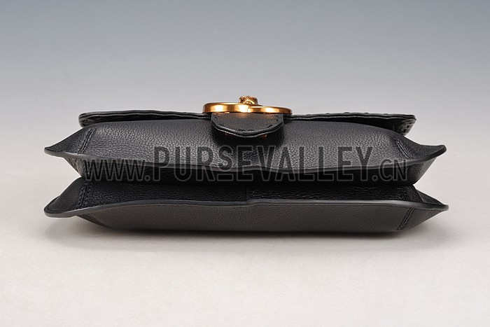 Gucci Marmont Leather Shoulder Bag Black