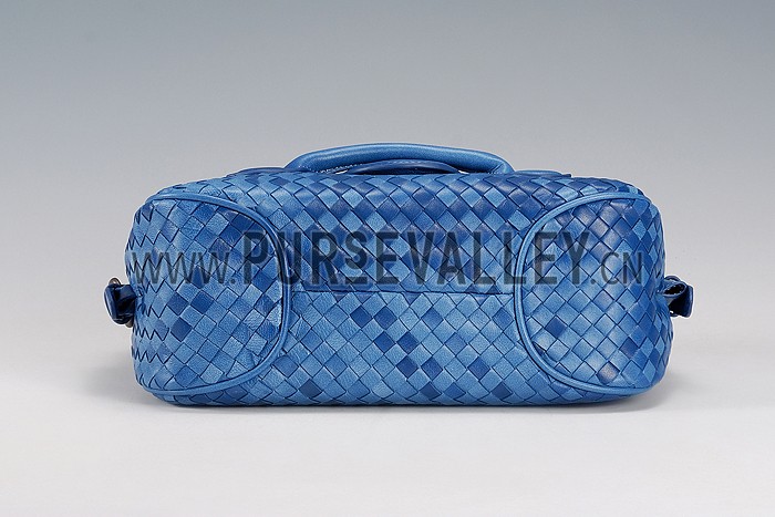 Bottega Veneta Rialto Shoulder Blue Bag