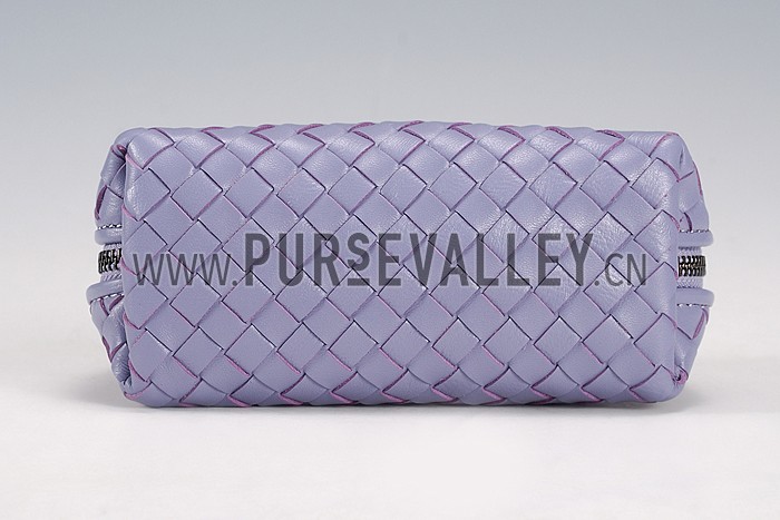 Bottega Veneta Small Shoulder Leather Chain Grey Bag