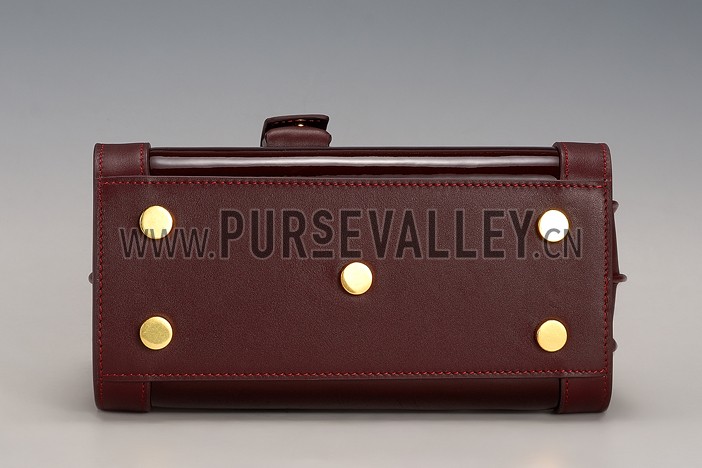 Saint Laurent Classic Sac Du Jour Dark Red Bag