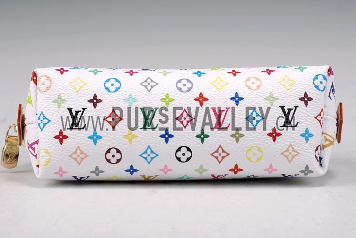 Louis Vuitton White Murakami Cosmetic Pouch