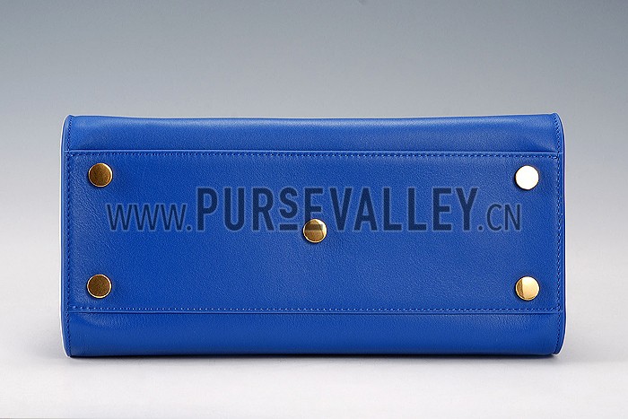 Saint Laurent Monogramme Cabas Small Royal Blue Bag