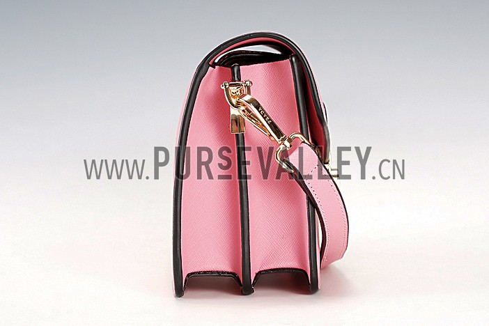 Prada Saffiano Leather Lux Small Pink Bag