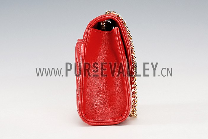Saint Laurent Small Monogram Red Bag