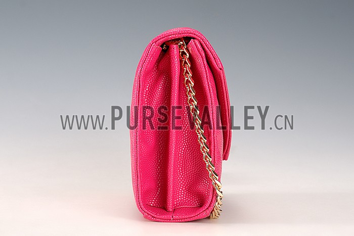 Saint Laurent Monogram Wallet On Chain Fuchsia