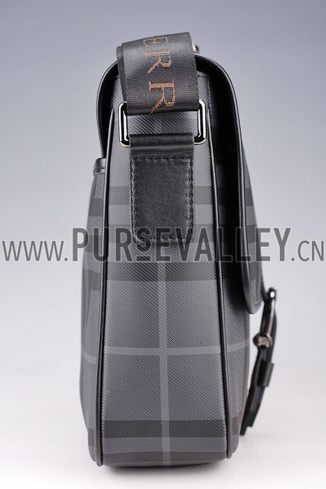 Burberry Grey Check Messenger Bag