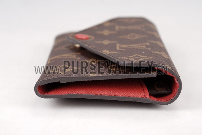 Louis Vuitton Josephine Monogram Long Rouge Wallet