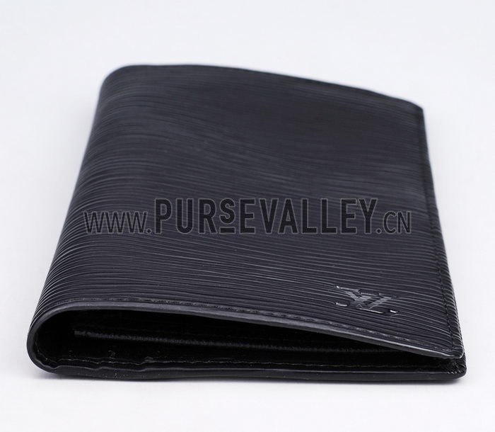 Louis Vuitton Brazza Wallet Black Epi Leather