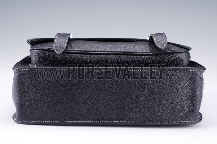 Hermes Man Messenger Bag Black