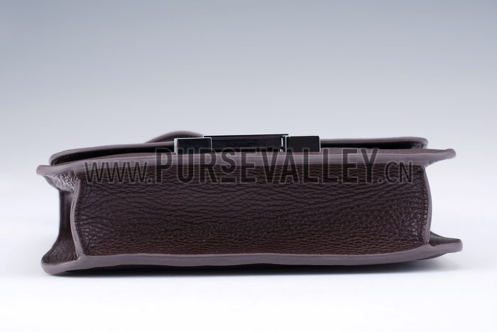 Hermes Constance Brown with Silver Buckle