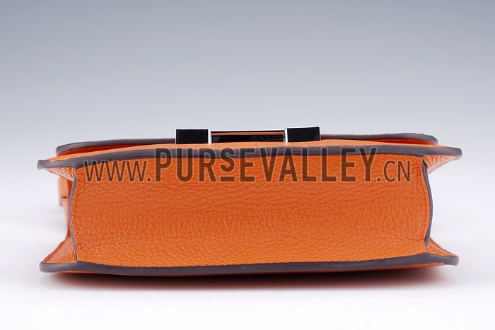 Hermes Constance Orange with Silver Buckle