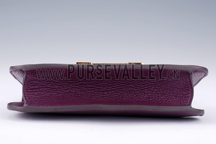 Hermes Constance Plum with Golden Buckle