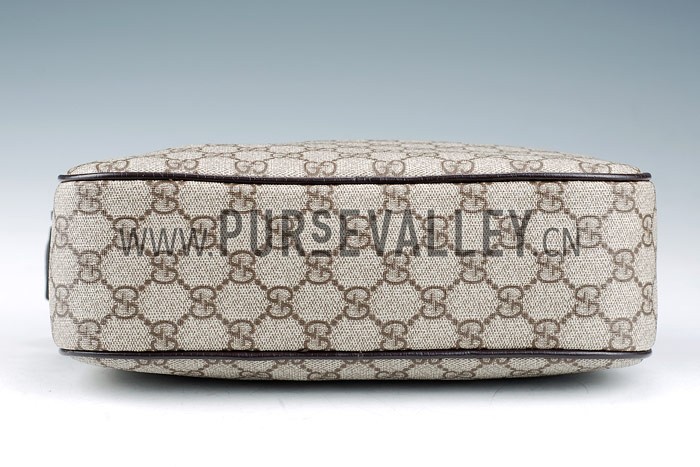 Gucci Canvas Overall Small Messenger Bag Beige